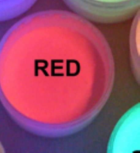 SIX Color UV Reactive Fluorescent Invisible Neutral Acrylic Paint Set- 1/2oz pots...
