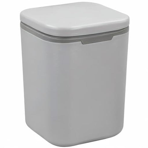 Recycled Tiny Desktop Trash Can, Car Waste Can, 0.5 Gallon (Gray)...