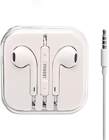 Jnuobi Wired Headphones with 3.5mm Connector, Built-in Microphone & Volume Control Music, Phone Calls, and Volume. Compatible with Phone/iPad/iPod...