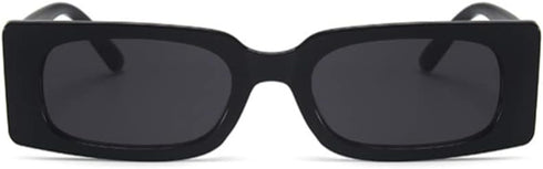 ENTHYI Rectangle Vintage Sunglasses for Women Retro 90s Square Female Chunky Glasses...