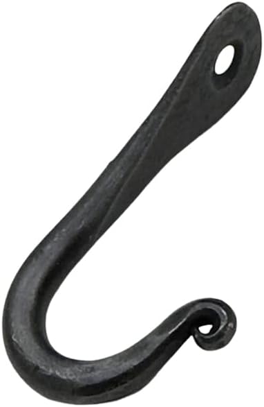 Hand Forged Metal Wall Hook Set of 6 Pcs Wrought Iron Handmade Hook for Plant & Mug Farmhouse Coat Hook Rack Heavy Duty Kitchen Utensils Hook Rack...