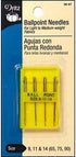 Dritz Ballpoint, 4 pc Machine Needles, Sizes 9, 11 & 14, Nickel 4 Count...