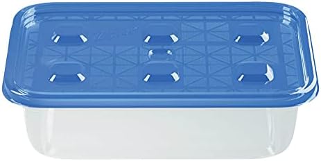 Ziploc Large Rectangle 9 Cup Containers with Lids, 2 Count...