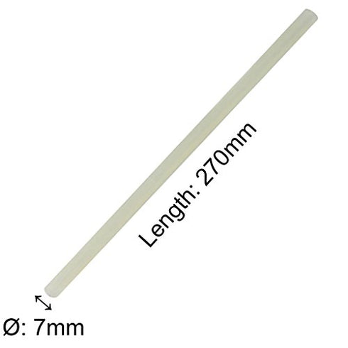 TrendBox Pack of 20 Clear 7mmx270mm - Hot Melt Glue Sticks Strips 7mmx270mm Melting Adhesive for Handmade Craft DIY Home Office Project Craftwork ...