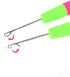 2Pcs Latch Hook Tool,Latch Hook Crochet Needle,Big Crochet Needle 5.0mm(0.2inch),Small Crochet Needle3.8 mm(0.15inch)...