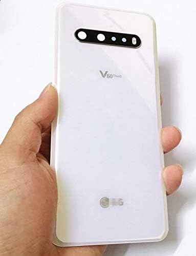V60 ThinQ Back Glass Cover Replacement Housing Door with Tape Parts for LG V60 ThinQ V600 5G All Model with Tools (Classy White)...
