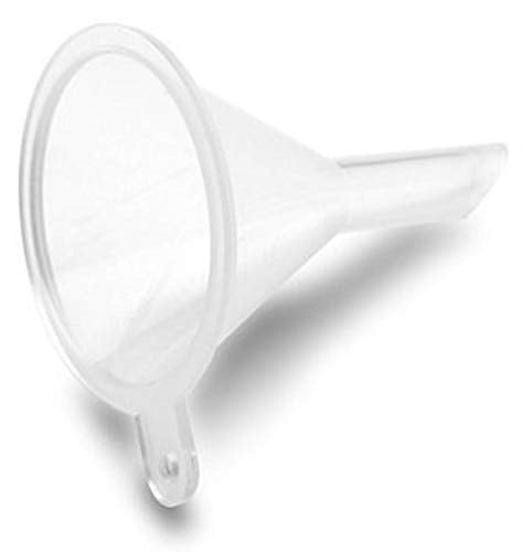 Mini Funnel 5-Pack for Lab Bottles, Sand Art, Perfume, Spice, Powder, Essential Oil, Recreational, Kitchen Food Grade Small Plastic (Clear)...