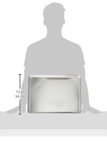 Vollrath Wear-Ever Half-Size Sheet Pan, 18-Inch x 13-Inch, Open-Bead, Aluminum, NSF...