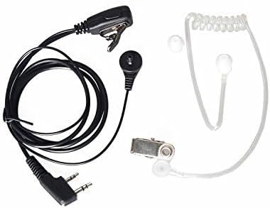 NSKI 2Pcs Air Acoustic Earpiece Headset for Two Way Radios UV-5R UV-B6 BF-888S UV-B6 UV-B5 Walkie Talkies 2-Pin Jack...