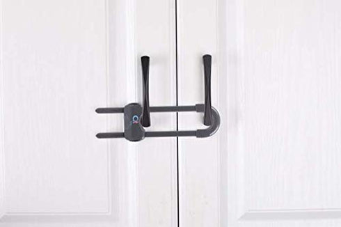 Baby Proofing Cabinet Locks | Adjustable U Shaped Baby Safety Latches for Drawers, Fridge, Closet |Modern Baby Proofing Cabinet Lock with Extra Se...