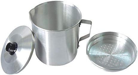 Bene Casa - Fine Filter Aluminum Oil Strainer and Dispenser (1 Quart) - Includes Stay-tight Lid and Long-grip Handle - Dishwasher Safe...