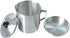 Bene Casa - Fine Filter Aluminum Oil Strainer and Dispenser (1 Quart) - Includes Stay-tight Lid and Long-grip Handle - Dishwasher Safe...