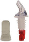 Tiger Chef 12-Pack Plastic Measured Liquor Pourer without Collar, 1 Ounce Red, Precision Wine Bottle Pour Spout with Pourer Dust Covers...
