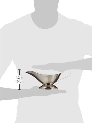 Royal Industries Gravy Boat, Stainless Steel, 16 Oz, Silver...