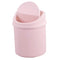Plastic Tiny Waste Bin, Desktop Mini Trash Can with Swing Lid, Pink...