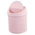Plastic Tiny Waste Bin, Desktop Mini Trash Can with Swing Lid, Pink...