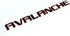 Yoaoo 1x OEM Avalanche Nameplate Redline Letter Emblem 3D Badge Compatible with Avalanche Original Red Line...
