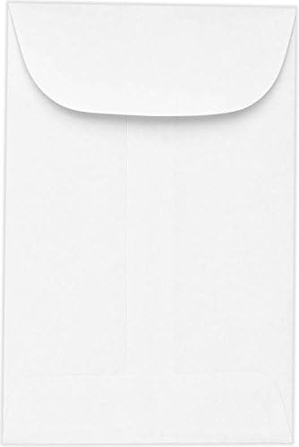 LUXPaper #3 Coin Envelopes | 2 1/2" x 4 1/4" | Bright White | 24lb. Text | 50 Qty...