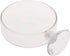 White Shrimp Feeder Dish Glass Feeding Tray Aquarium Fish for Tank Reptiles Round Food Bowl 2.4" x 0.7" with Suction Cup Fish Bowls Aquariums and ...
