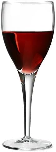 Luigi Bormioli Michelangelo Masterpiece Wine Glasses (Set of 4) - 8 Oz Ultra Clear Glass, Titanium Reinforced Stems, Lead-Free, Fine Laser-Cut Rim...