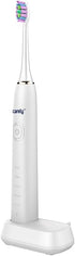 Sonic Toothbrush - Rechargable, 5 Brushing Modes, Smart Timer, Waterproof, 2 Brush Heads - White/Gold Electric Toothbrush...