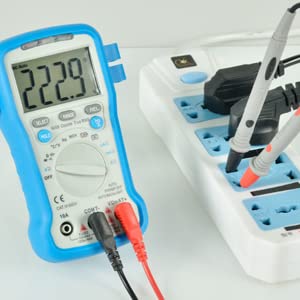 6000 Counts TRMS Digital Multimeter Auto Ranging - Multitester for AC/DC Current Voltage Resistance Capacitance Frequency/Duty,Diode/hFE, NCV, Tem...
