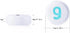 300pcs White Acrylic Number Beads 7x4mm Mixed Number Beads Acrylic Plastic Round Shape Loose Beads (White & Color)...