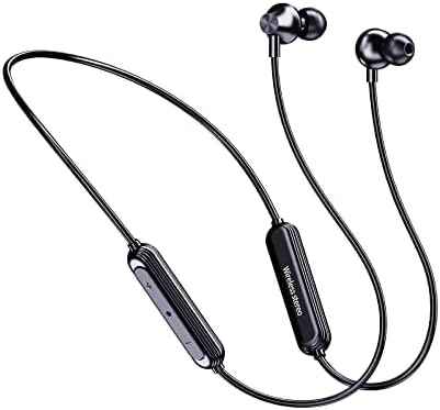 Bluetooth Neckband Headphones, Noise Cancelling Wireless Headset with Magnetic, Freely Foldable & Lightweight Build, IPX5 Waterproof Earphones for...