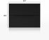 LUXPaper A2 Invitation Envelopes | Peel & Press | 4 3/8" x 5 3/4" | Midnight Black | 80lb. Text | 50 Qty...