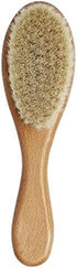Baby Hair Brush with Wooden Handle, for Newborns & Toddlers-Natural Soft Goat Bristles-Ideal-Perfect Baby Registry Gift...