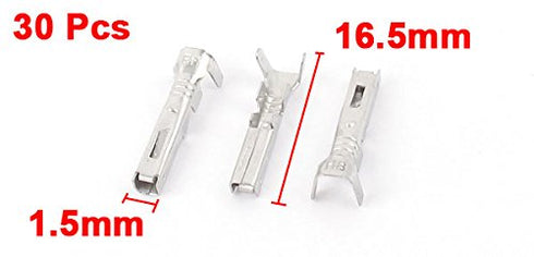 uxcell Boat Car Speaker Female Crimp Spade Terminal Connector with 30 Piece, 1.5 mm...
