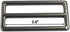 DGOL 2 inch Slider Webbing Strap Tri Glide Buckles Zinc Alloy Tri-glide Buttons Fasteners 10pcs (GUNMETAL)...
