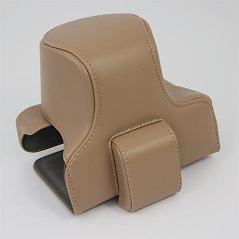 Full Protection Bottom Opening PU Leather Camera Case for Nikon Z fc with Lens Kit Set Beige......