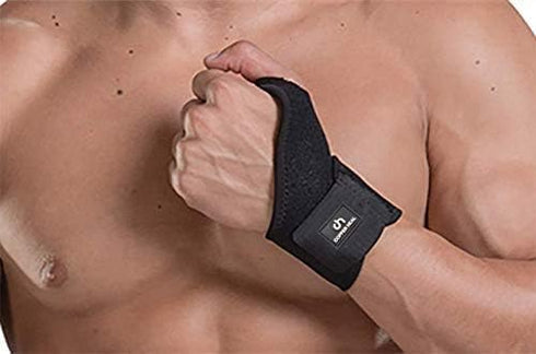 COPPER HEAL Short WRIST Brace compression Sleeve wraps Adjustable Bandage Right & Left Hands Strap Short Sleeves Wrap Recovery carpal tunnel wrist...