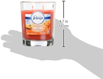 Febreze Scented Air Freshener Candle, Hawaiian Aloha, 6.3 Oz, 4 Count...