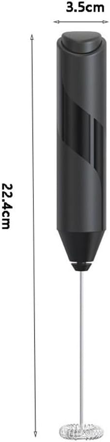 Milk Frother Handheld,Battery Operated Electric Milk Foam Maker with Stand,Coffee Frother,Stainless Steel Whisk Drink Mixer Foamer, for Coffee, La...