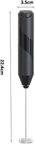 Milk Frother Handheld,Battery Operated Electric Milk Foam Maker with Stand,Coffee Frother,Stainless Steel Whisk Drink Mixer Foamer, for Coffee, La...