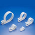 100 Pack R-Type Cable Clamp 5/8" - Clear White - Wire Management - Wire Organizer - Home, Automotive, Marine, Office Wire Organizer...