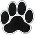 36 Large Paw Paper Cutout - Crafts Bulletin Board Decor Shapes - Black - 6 Inches...