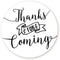 Thank You Stickers, 48 Round White Labels, Perfect for Baby Shower or Wedding Favors...