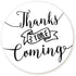 Thank You Stickers, 48 Round White Labels, Perfect for Baby Shower or Wedding Favors...