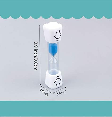 3 Minute Sand Timer Set for Brushing Teeth Pack of 6 Colorful Smiley Hourglass Timers...