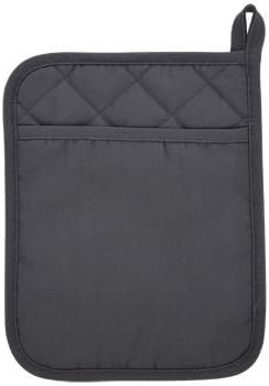 2 Neoprene Pot Holders (Charcoal Gray)...