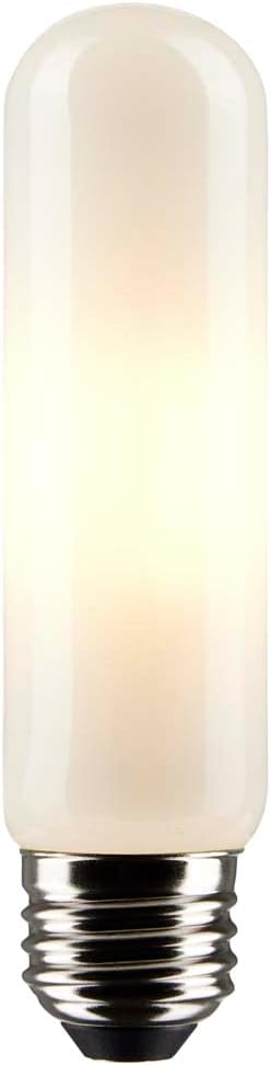 Satco 8-Watt LED E26 Light Bulb, 2700K, 15000 Hour Rating, Dimmable, Frost...