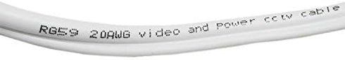 New Pre-Made All-in-One Siamese RG59 BNC Video and Power CCTV Security Camera Cable for HD AHD DVR SDI Camera Connection (RG 59 HD Cable, 1X6.6ft)...
