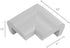 KidKusion Jumbo Corner Cushion | Made in USA | Taupe | 4 Pack | Furniture and Corner Protector...