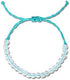 4Pcs Boho Adjustable String Braided Bracelets Handmade Weaving Rope Clear Crystal Seed Beaded Ocean Bracelet for Women Men Unisex Healing Power Je...