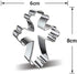 2 Pcs Easter Cookie Molds Cutters Set,Different Shapes Stainless Steel Cross Cookie Cutter(Silver)...