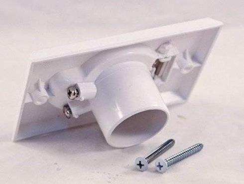 Pokin (2) Central Vacuum White Inlet Valves for Beam Central Vac - White Round Door...