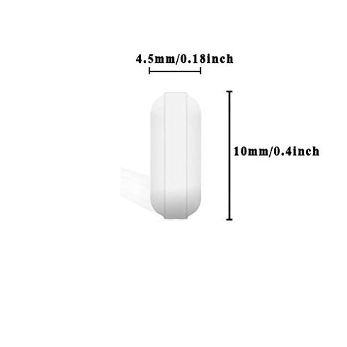 4 Pcs 10mm(0.4inch) PTFE Magnetic Stirrer Mixer Stir Bar,White Color,Laboratory Bar,Stir Plate Bar,Stir Plate Magnet,Stir Rod Magnetic...